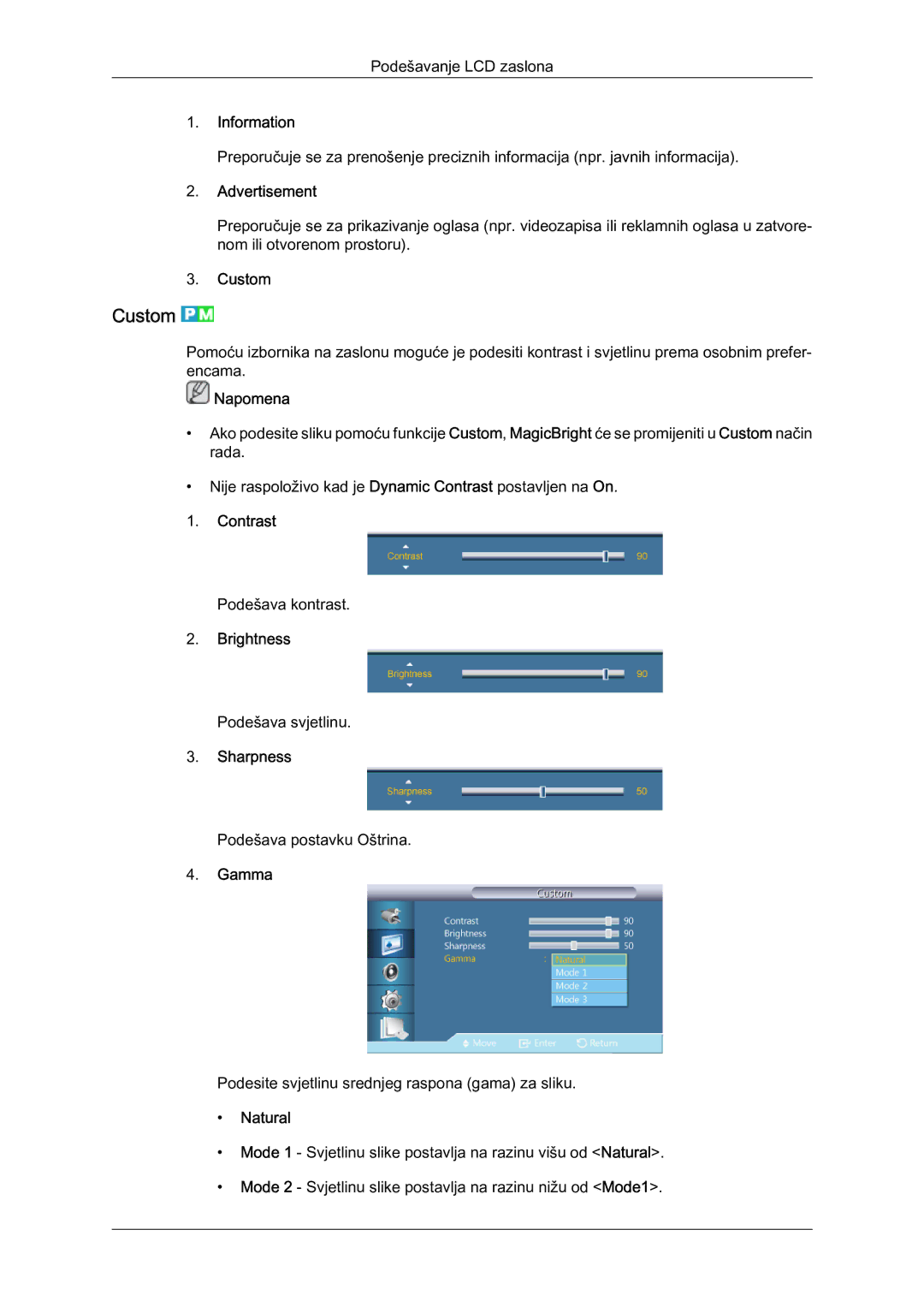 Samsung LH46HBPLBC/EN, LH40HBPLBC/EN manual Custom 