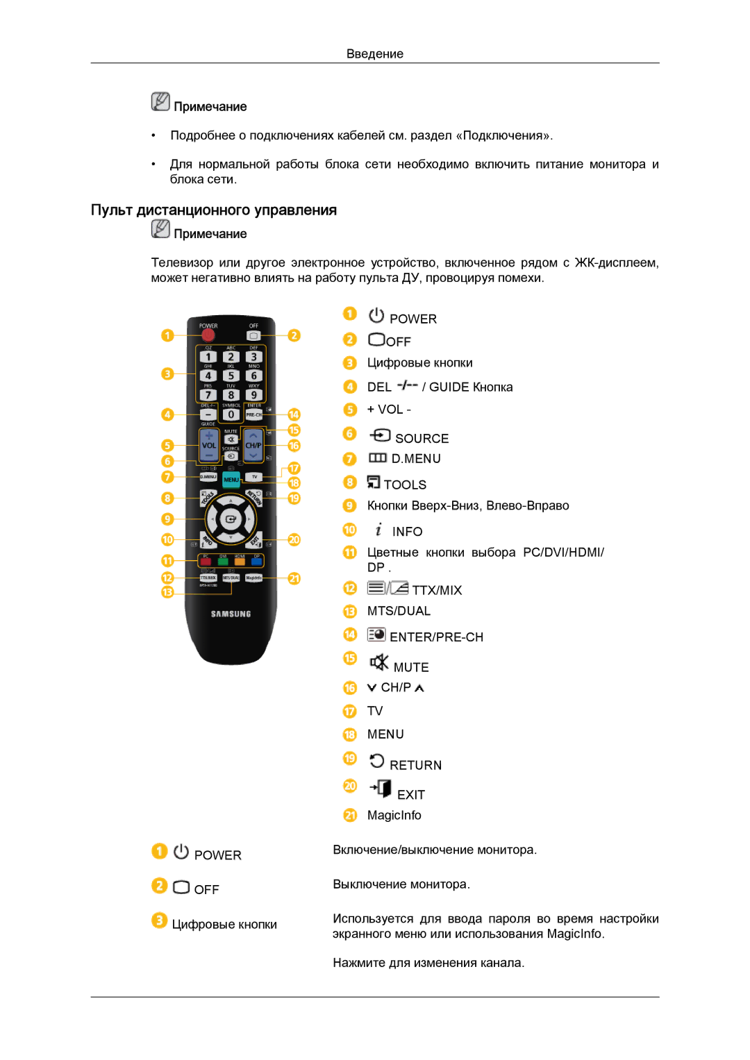 Samsung LH40HBPLBC/EN, LH46HBPLBC/EN, LH40MGQLBC/EN manual Пульт дистанционного управления, Menu Return Exit 