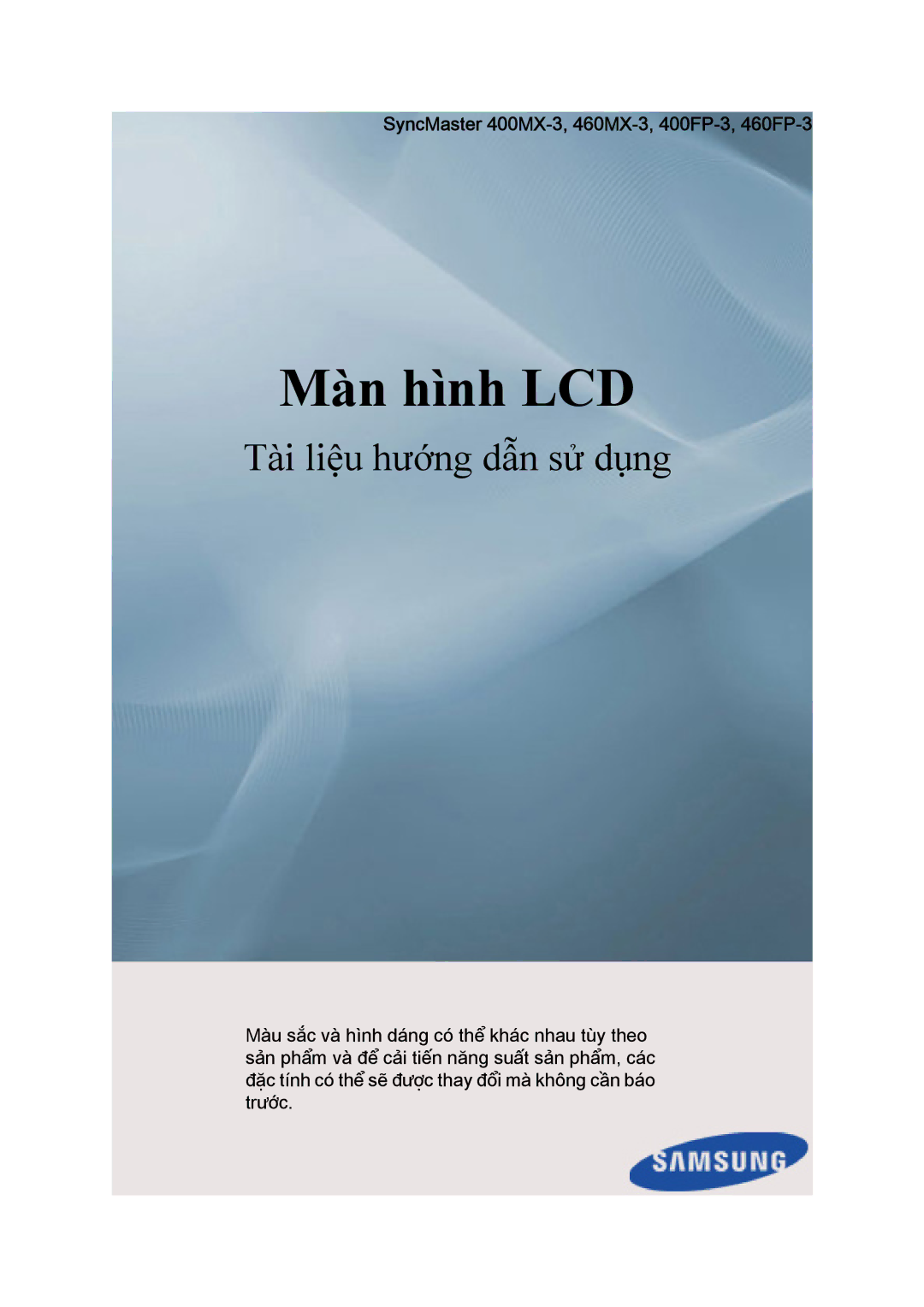 Samsung LH40HBPLBC/XY, LH46HBPLBC/XY, LH46HBPLBC/ZA manual Màn hình LCD 