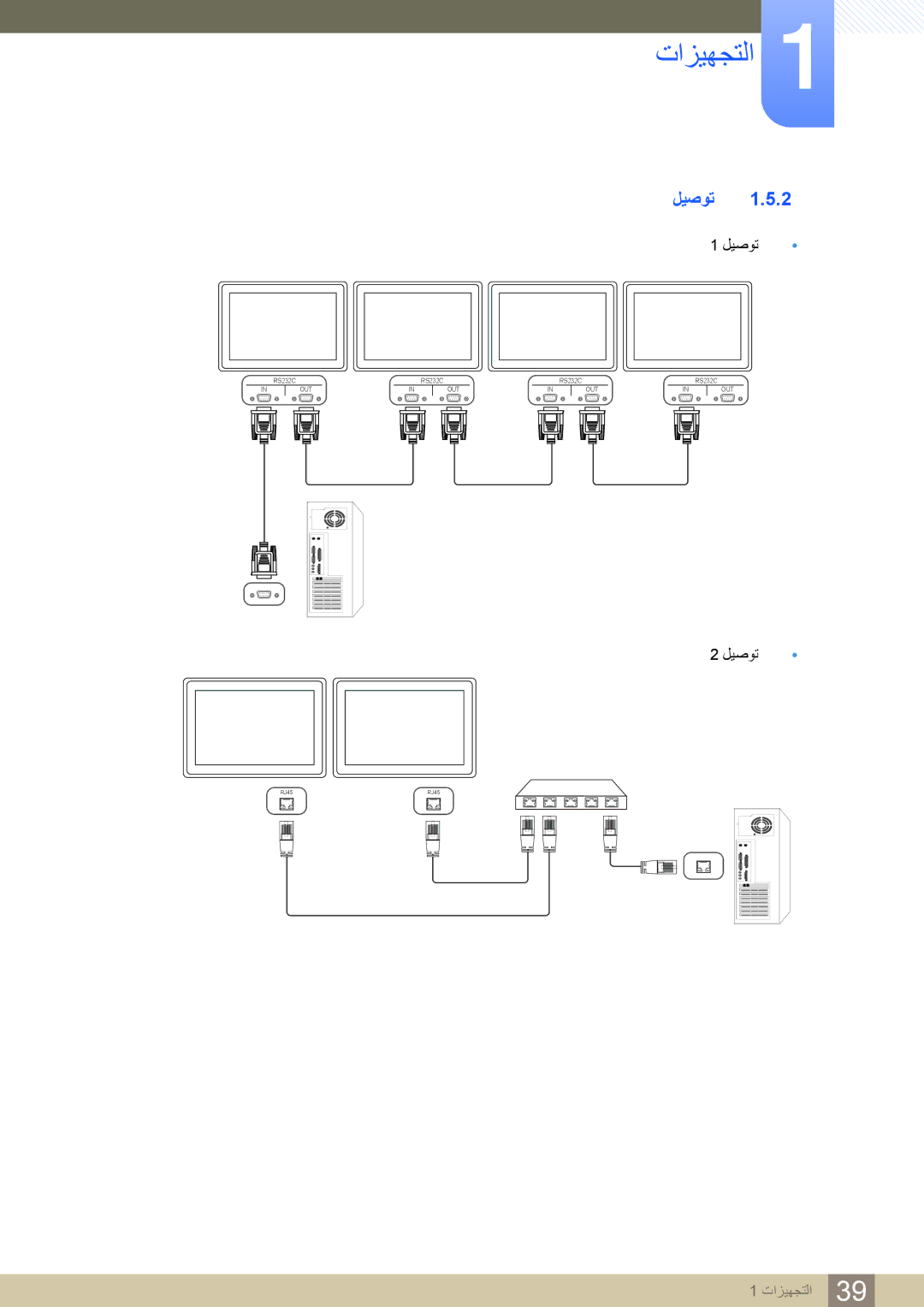 Samsung LH32MDBPLGC/NG, LH46MDBPLGC/NG, LH55MDBPLGC/NG, LH40MDBPLGC/NG manual ﻞﻴﺻﻮﺗ 