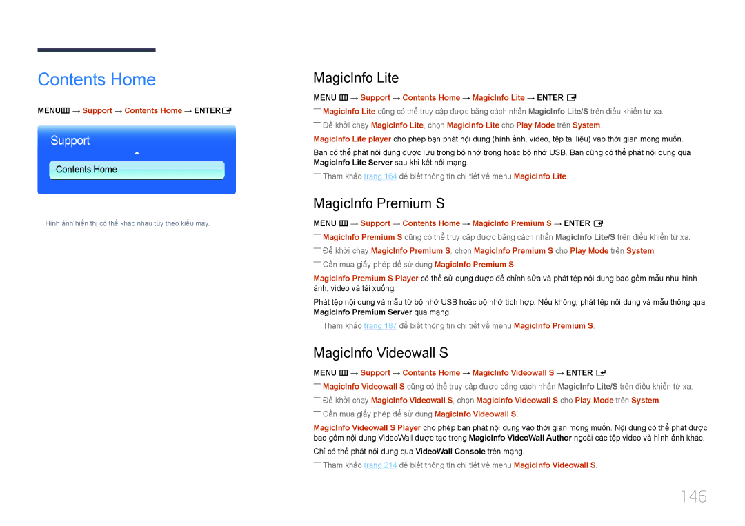 Samsung LH32MDCPLGC/XY, LH46MDCPLGC/XY, LH55MDCPLGC/XY, LH40MDCPLGC/XY manual Contents Home 