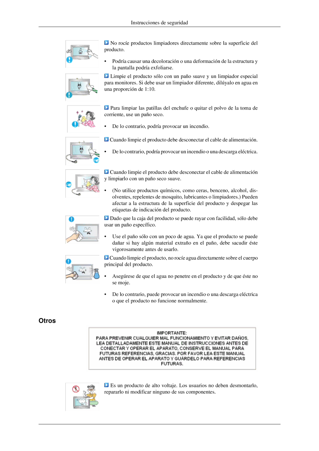 Samsung LH40MGPLGD/EN, LH46MGPLGD/EN manual Otros 