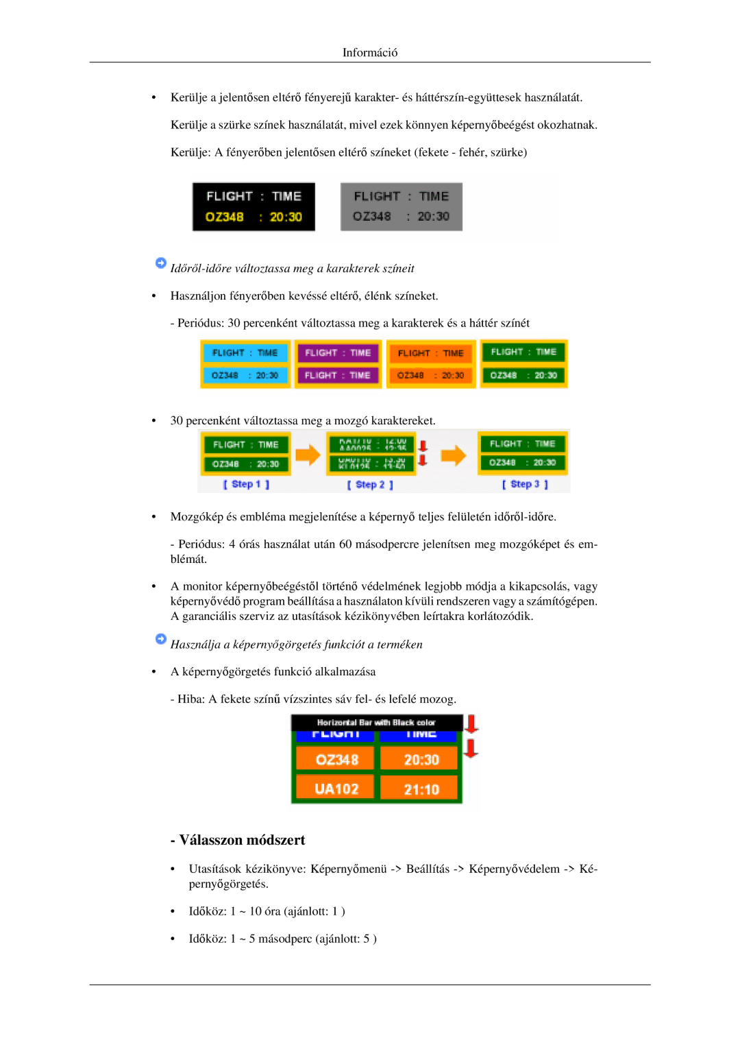 Samsung LH46MGPLGD/EN manual Válasszon módszert 