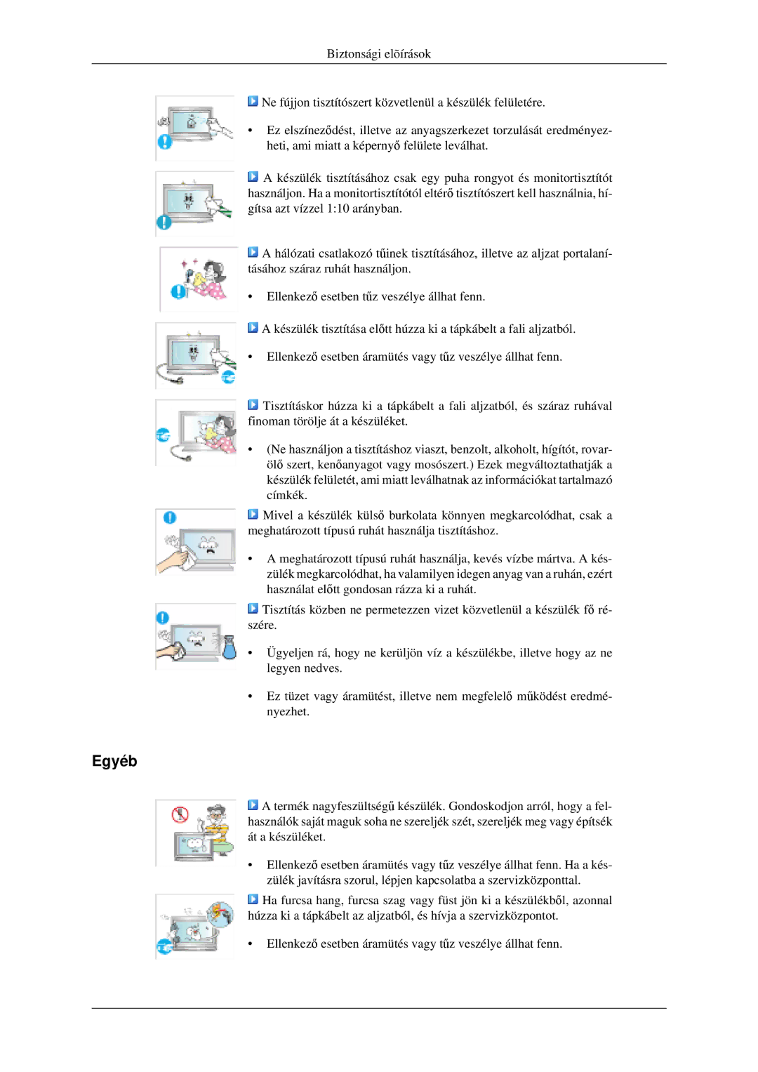 Samsung LH46MGPLGD/EN manual Egyéb 