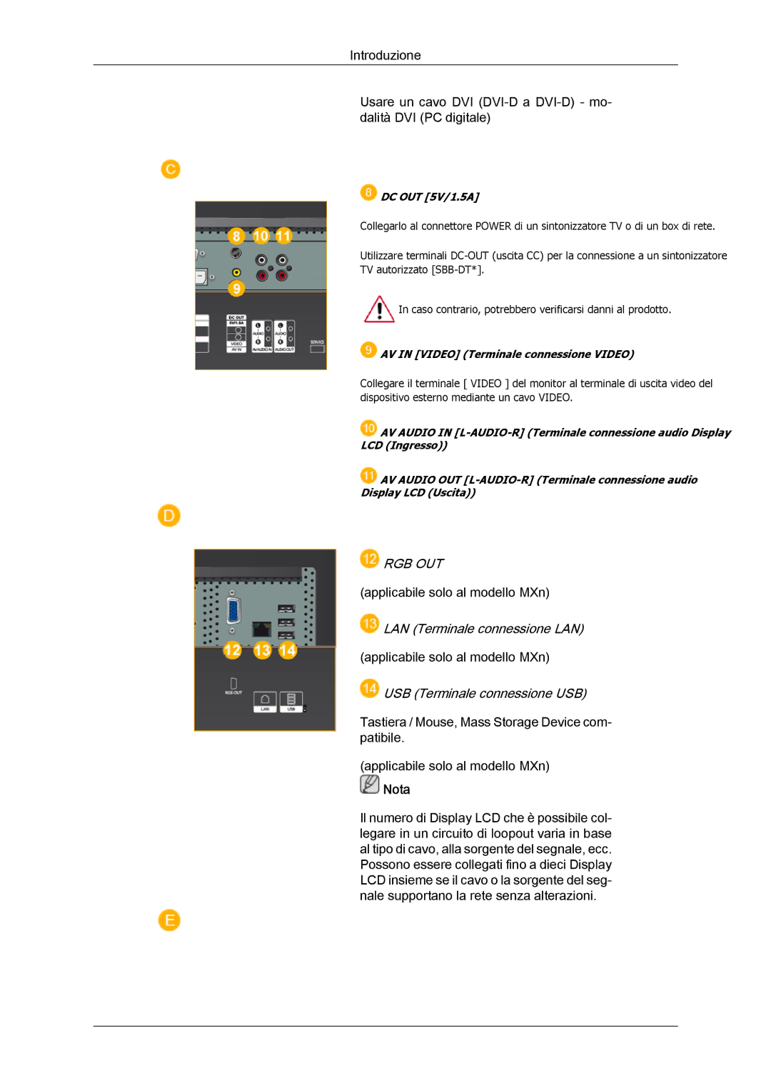 Samsung LH40MGPLBC/EN, LH46MGTLBC/EN, LH40MGTLBC/EN, LH46MGPLBC/EN manual Rgb Out 