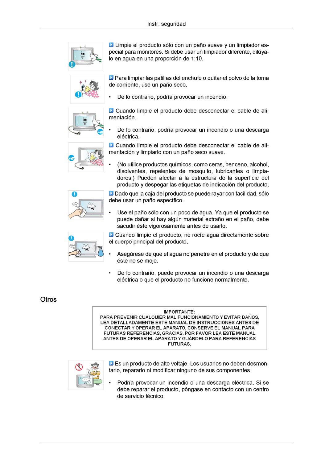 Samsung LH40MGTLBC/EN, LH46MGTLBC/EN, LH40MGPLBC/EN, LH46MGPLBC/EN manual Otros 