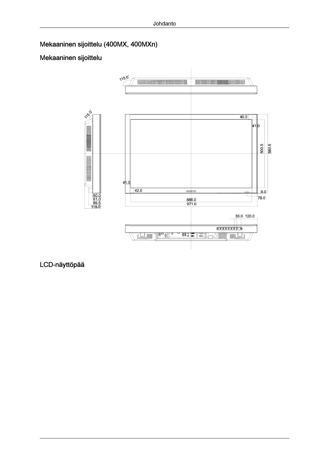 Samsung LH46MGPLBC/EN, LH46MGTLBC/EN, LH40MGTLBC/EN, LH40MGPLBC/EN manual Johdanto 