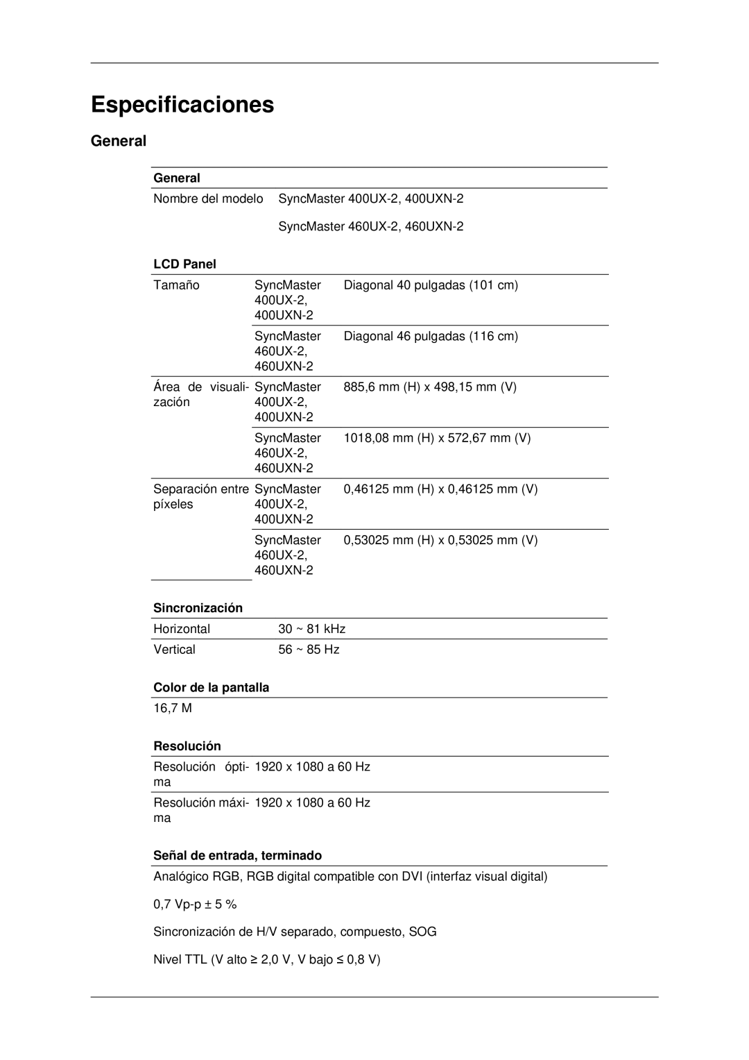 Samsung LH40MRTLBC/EN, LH46MRPLBF/EN, LH40MRPLBF/EN, LH46MRTLBC/EN, LH46MSTLBB/EN manual General 