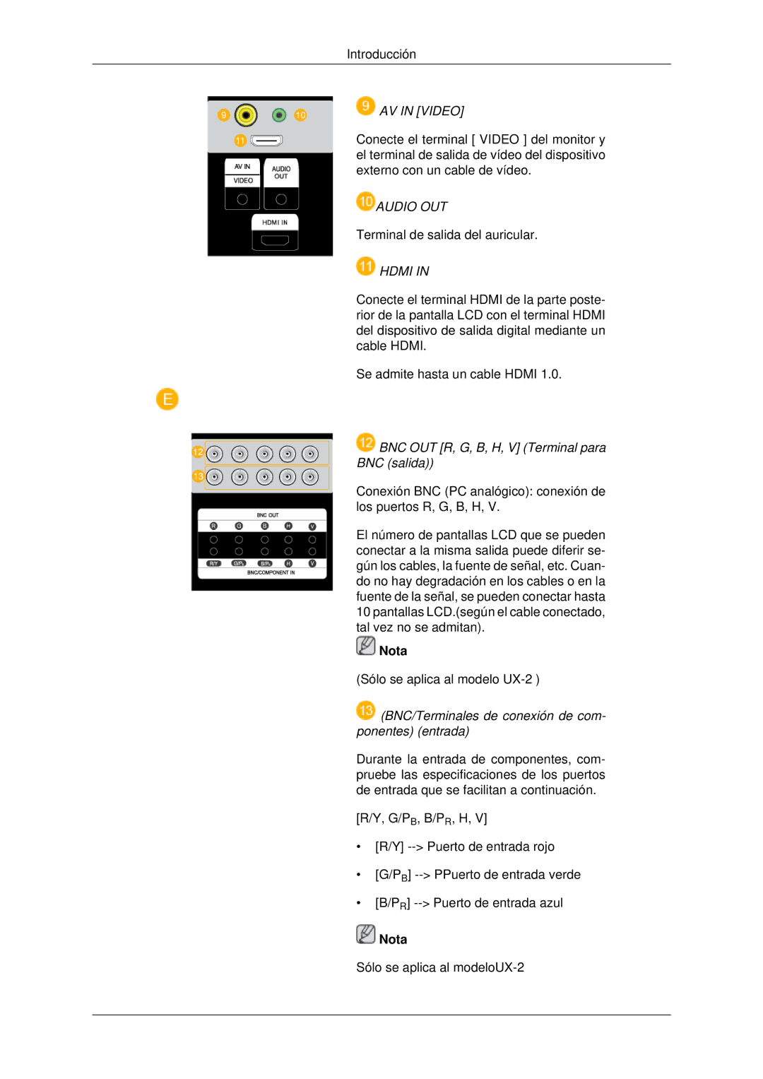 Samsung LH40MRTLBC/EN, LH46MRPLBF/EN, LH40MRPLBF/EN, LH46MRTLBC/EN, LH46MSTLBB/EN manual Audio OUT 