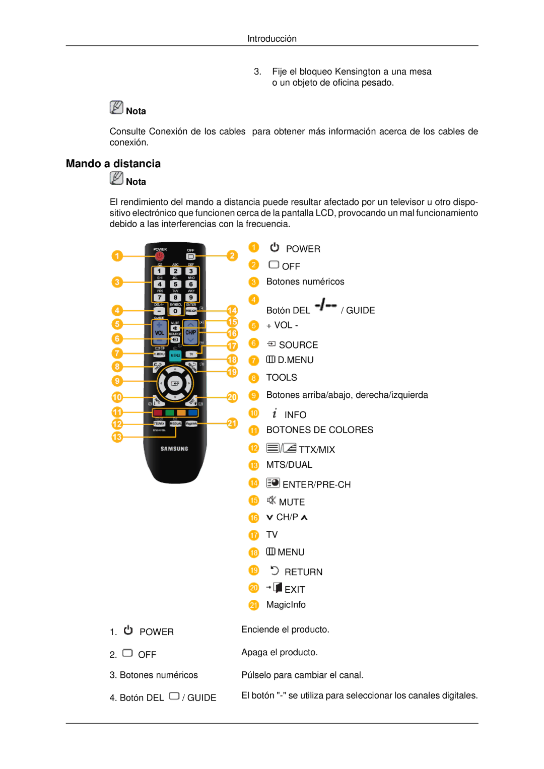 Samsung LH46MRTLBC/EN, LH46MRPLBF/EN, LH40MRTLBC/EN, LH40MRPLBF/EN, LH46MSTLBB/EN manual Mando a distancia, Menu Return Exit 