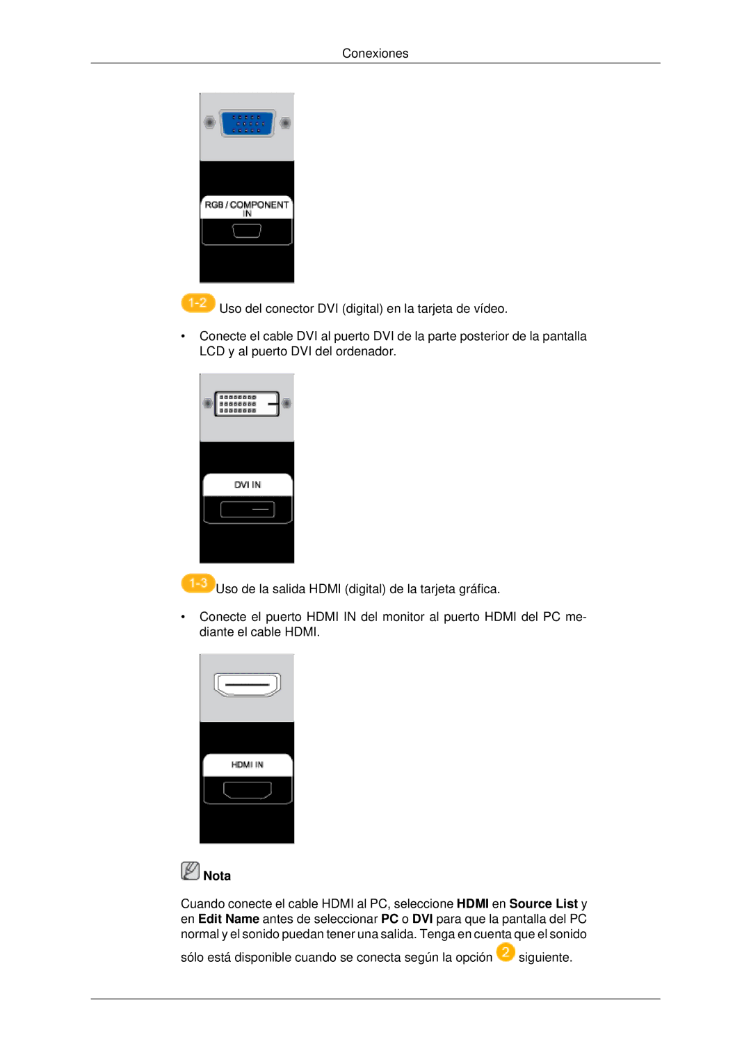 Samsung LH40MRPLBF/EN, LH46MRPLBF/EN, LH40MRTLBC/EN, LH46MRTLBC/EN, LH46MSTLBB/EN manual Nota 