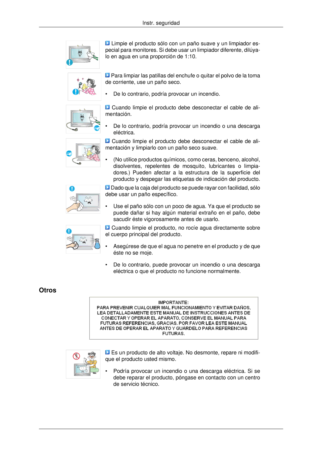 Samsung LH46MRPLBF/EN, LH40MRTLBC/EN, LH40MRPLBF/EN, LH46MRTLBC/EN, LH46MSTLBB/EN manual Otros 