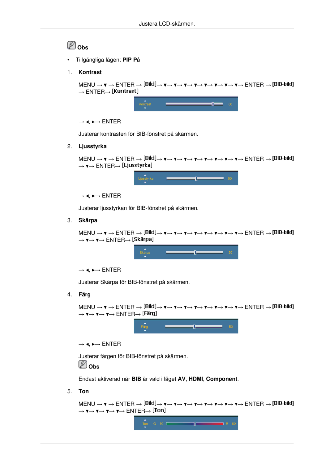 Samsung LH40MRTLBC/EN, LH46MRPLBF/EN, LH40MRPLBF/EN manual Menu → → Enter → → → → → → → → → → Enter → → → → → → ENTER→ 