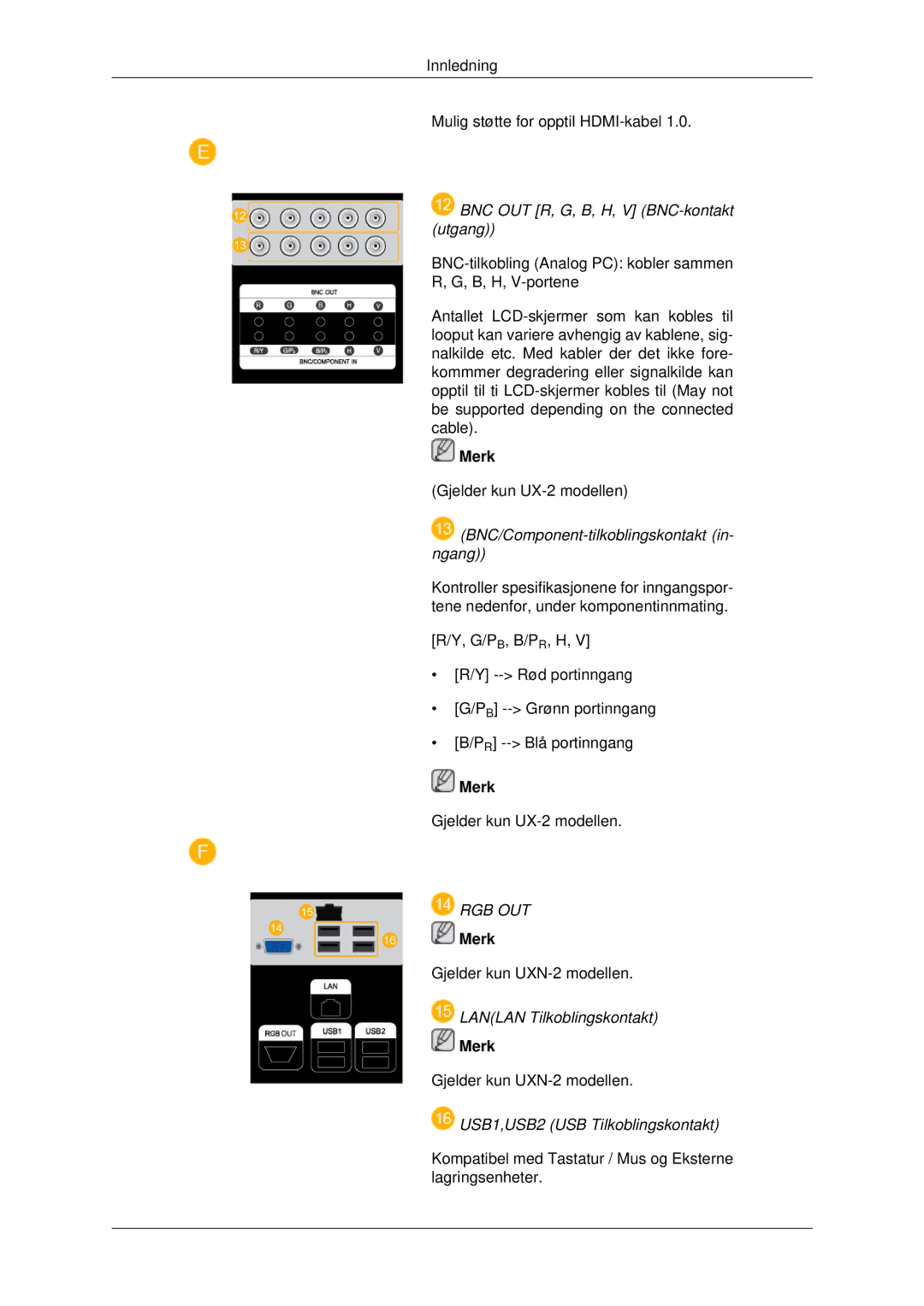 Samsung LH40MRTLBC/EN, LH46MRPLBF/EN, LH40MRPLBF/EN, LH46MRTLBC/EN, LH46MSTLBB/EN manual Rgb Out 