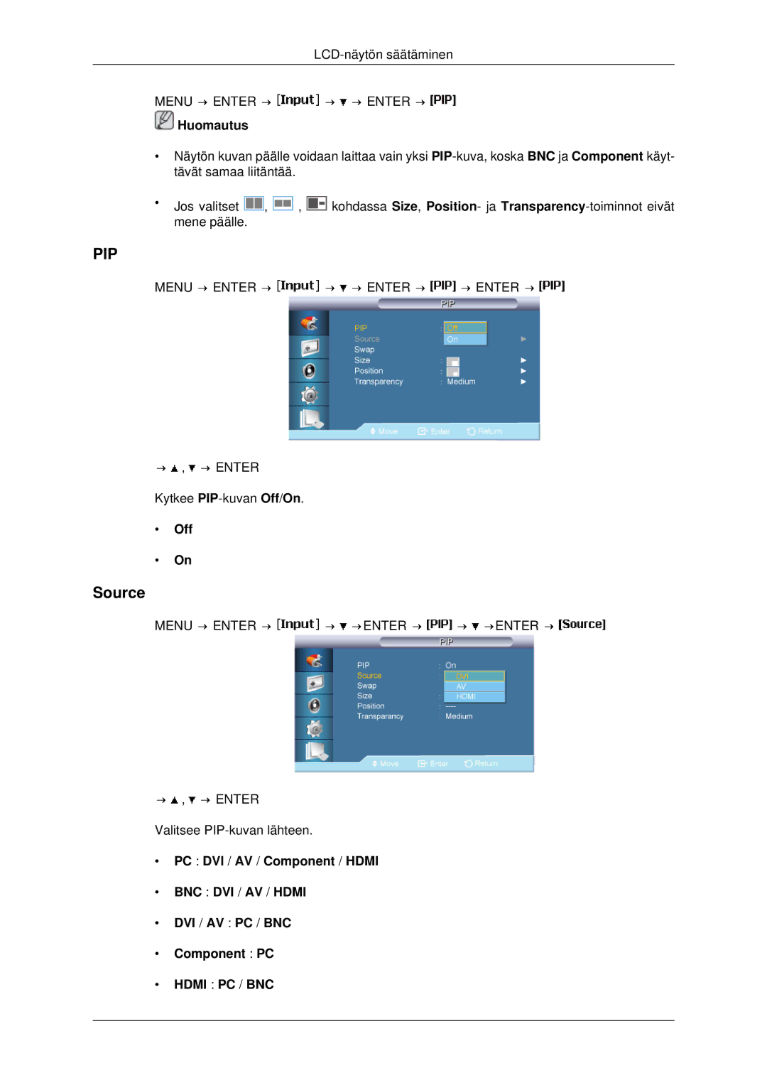 Samsung LH46MRPLBF/EN, LH40MRTLBC/EN, LH40MRPLBF/EN, LH46MRTLBC/EN, LH46MSTLBB/EN manual Source, Off 