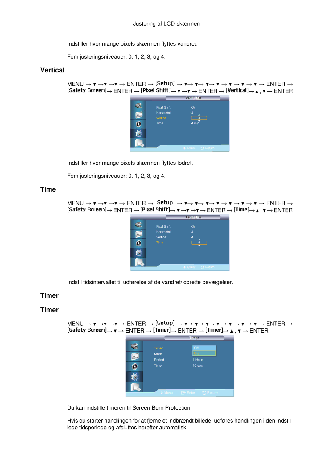 Samsung LH46MRTLBC/EN, LH46MRPLBF/EN, LH40MRTLBC/EN, LH40MRPLBF/EN, LH46MSTLBB/EN manual Timer 