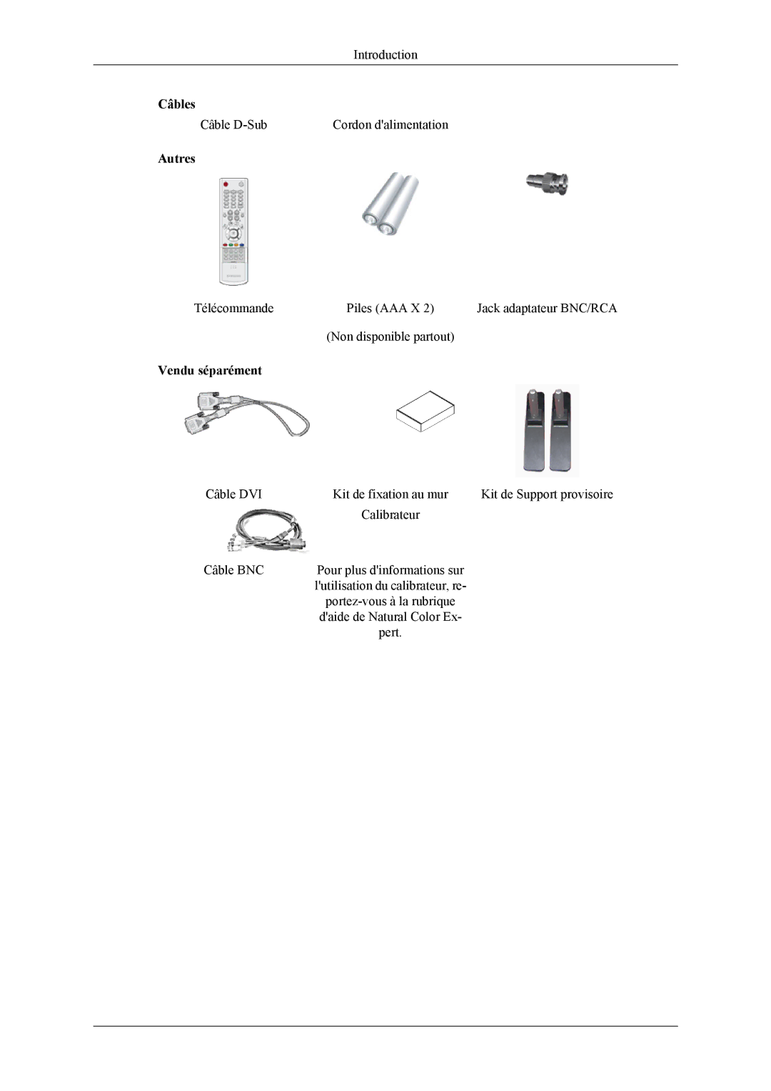 Samsung LH40MSPLBM/EN, LH46MSPLBM/EN, LH40MSPLBB/EN, LH46MSPLBB/EN manual Autres 