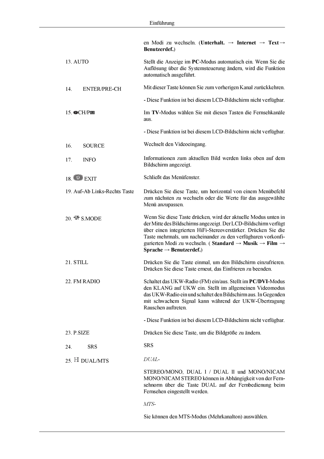 Samsung LH40MSTLBM/EN, LH46MSPLBM/EN, LH46MSTLBM/EN, LH40MSPLBB/EN, LH40MSPLBM/EN, LH46MSPLBB/EN manual Benutzerdef 