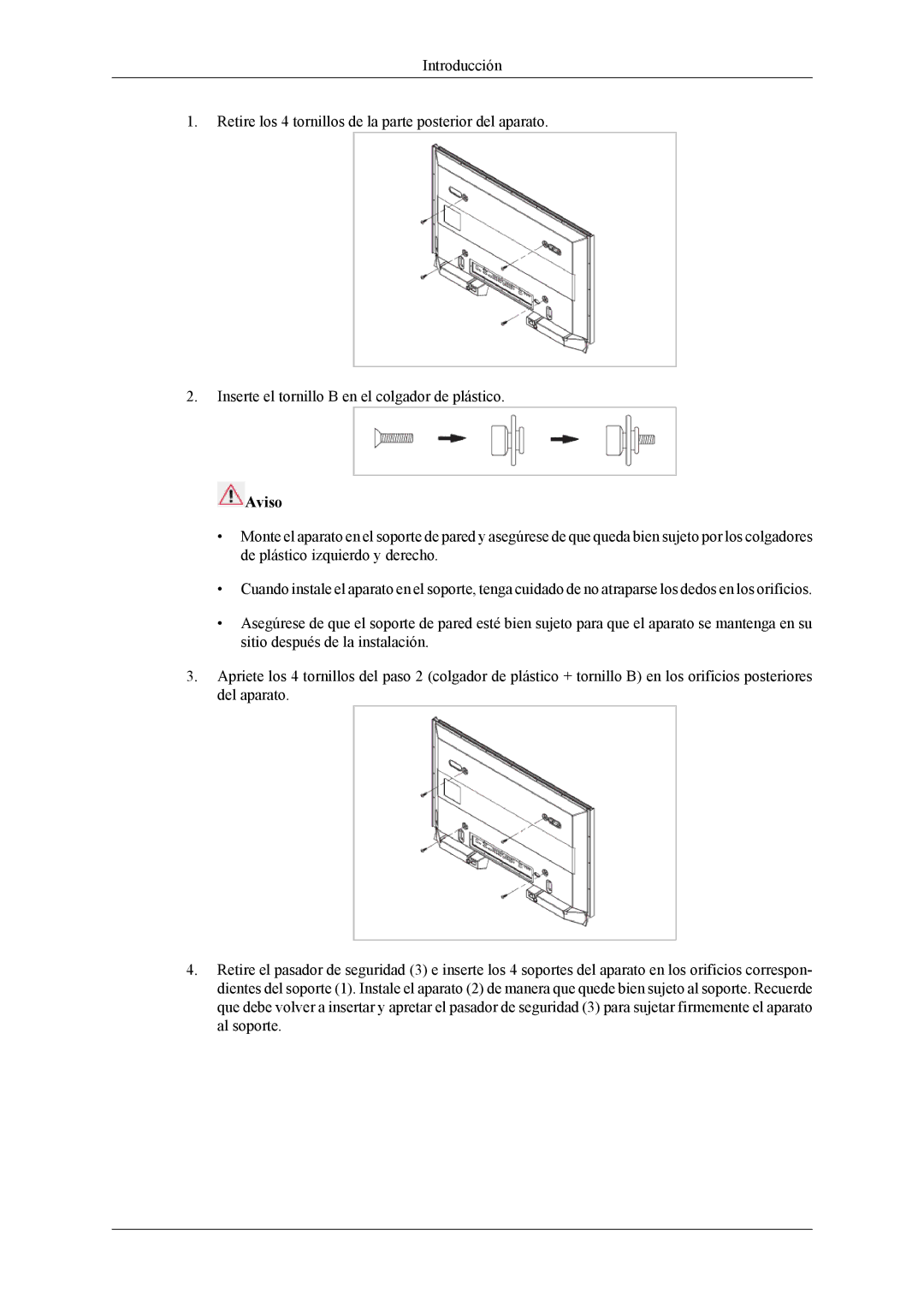 Samsung LH46MSTLBM/EN, LH46MSPLBM/EN, LH40MSTLBM/EN, LH40MSPLBB/EN, LH40MSPLBM/EN, LH46MSPLBB/EN manual Aviso 