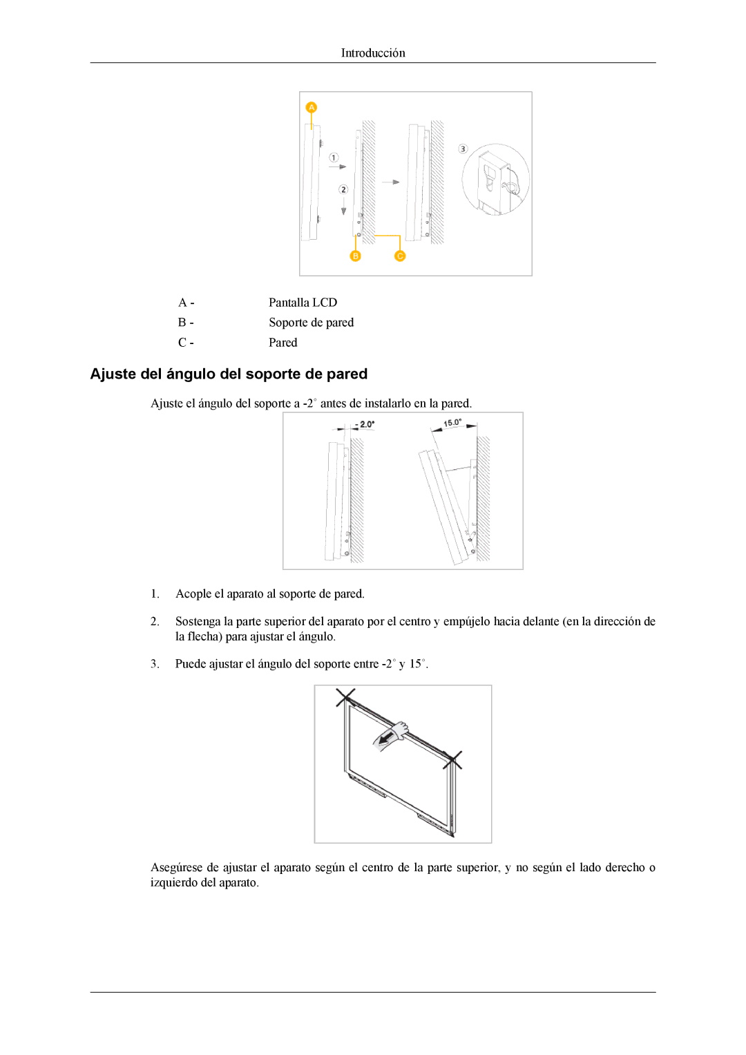 Samsung LH40MSTLBM/EN, LH46MSPLBM/EN, LH46MSTLBM/EN, LH40MSPLBB/EN, LH40MSPLBM/EN, LH46MSPLBB/EN Introducción Pantalla LCD 