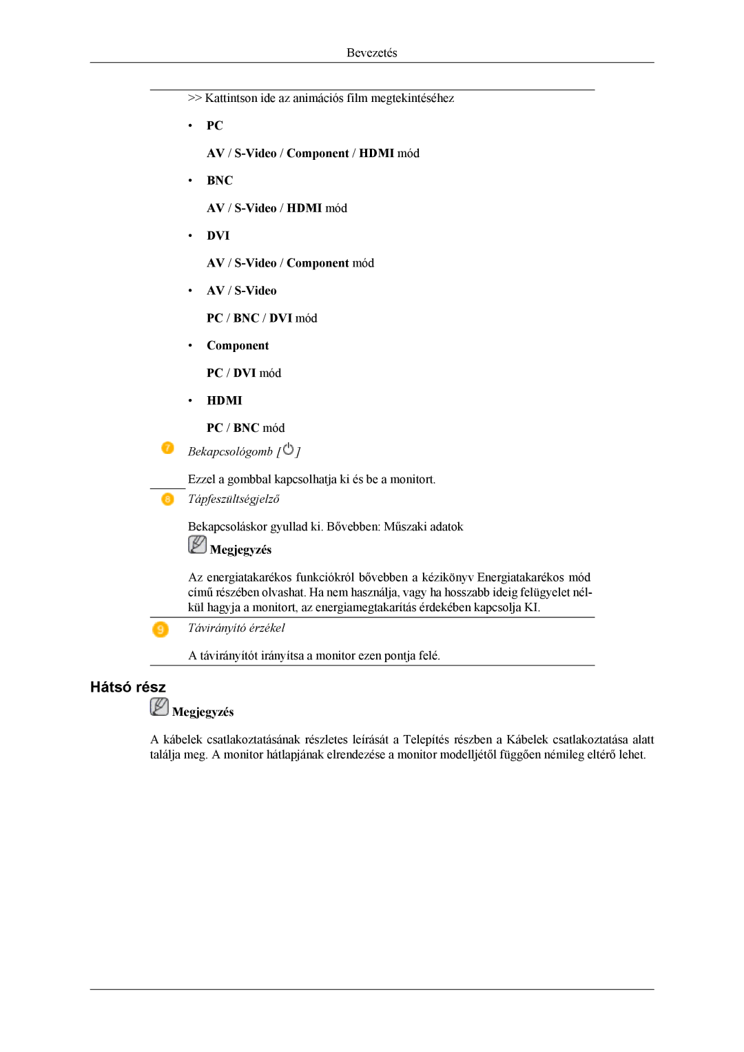 Samsung LH46MSPLBM/EN, LS46BPTNS/EDC, LH46MSTLBM/EN manual Bevezetés Kattintson ide az animációs film megtekintéséhez 