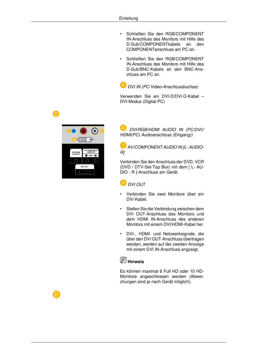 Samsung LH40MRPLBF/EN, LH46MSTABB/EN, LH46MRPLBF/EN, LH40MRTLBC/EN, LH46MRTLBC/EN manual AV/COMPONENT Audio in L- AUDIO- R 