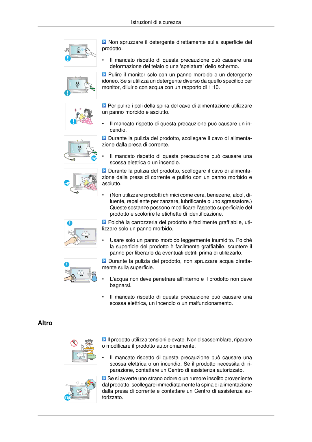 Samsung LH46MSTLBB/EN manual Altro 