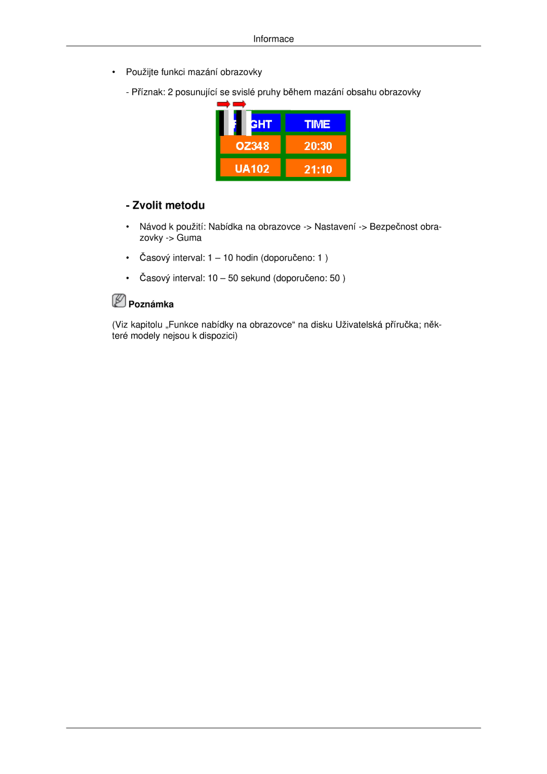 Samsung LH46MSTLBB/EN manual Zvolit metodu 