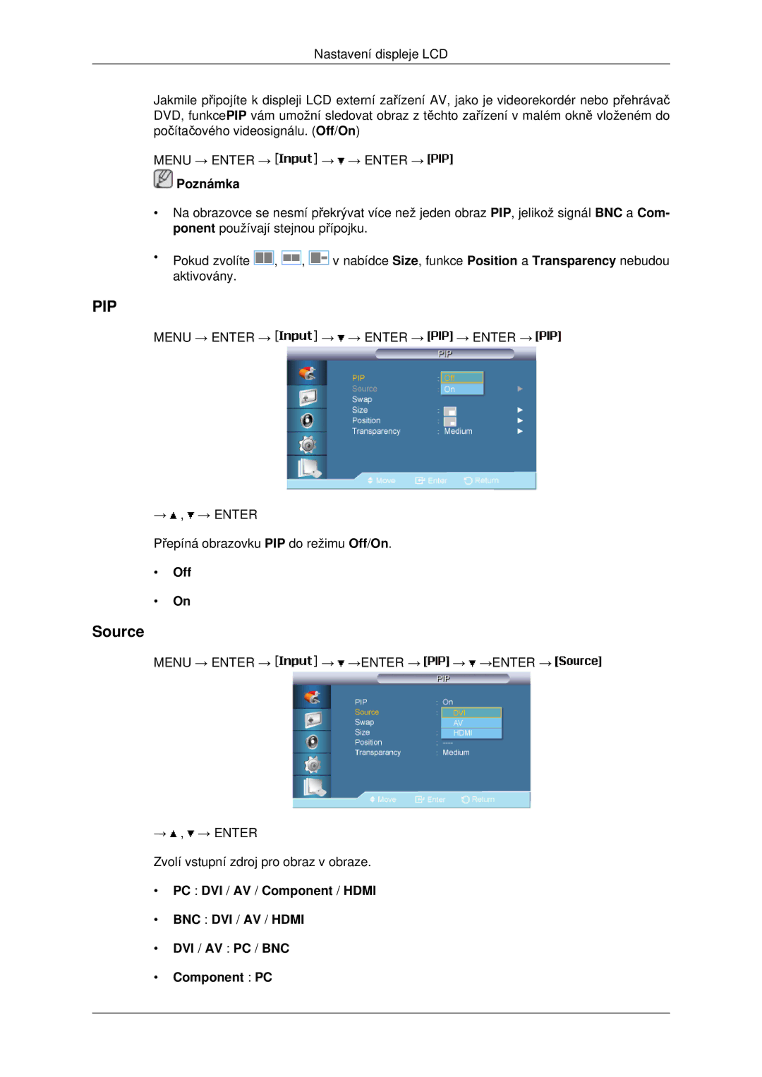 Samsung LH46MSTLBB/EN manual Source, Off 