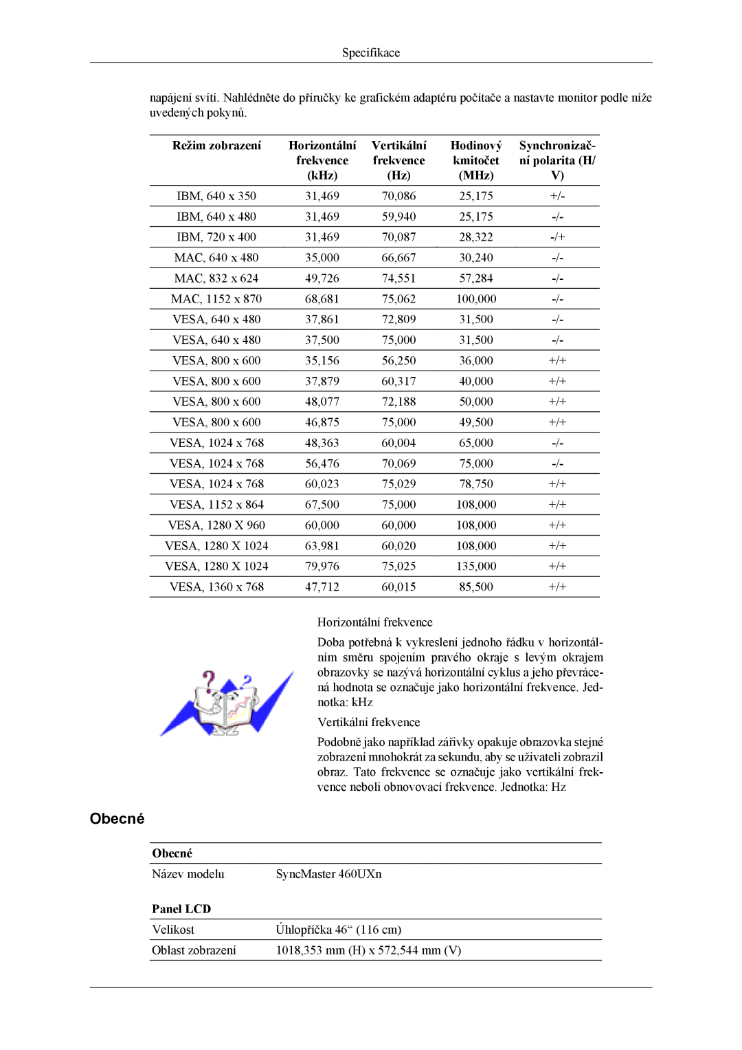 Samsung LH40MSTLBM/EN, LH46MSTLBM/EN, LH46MSTLBB/EN, LH40MSTLBB/EN, LH40MSPLBM/EN manual Název modelu SyncMaster 460UXn 