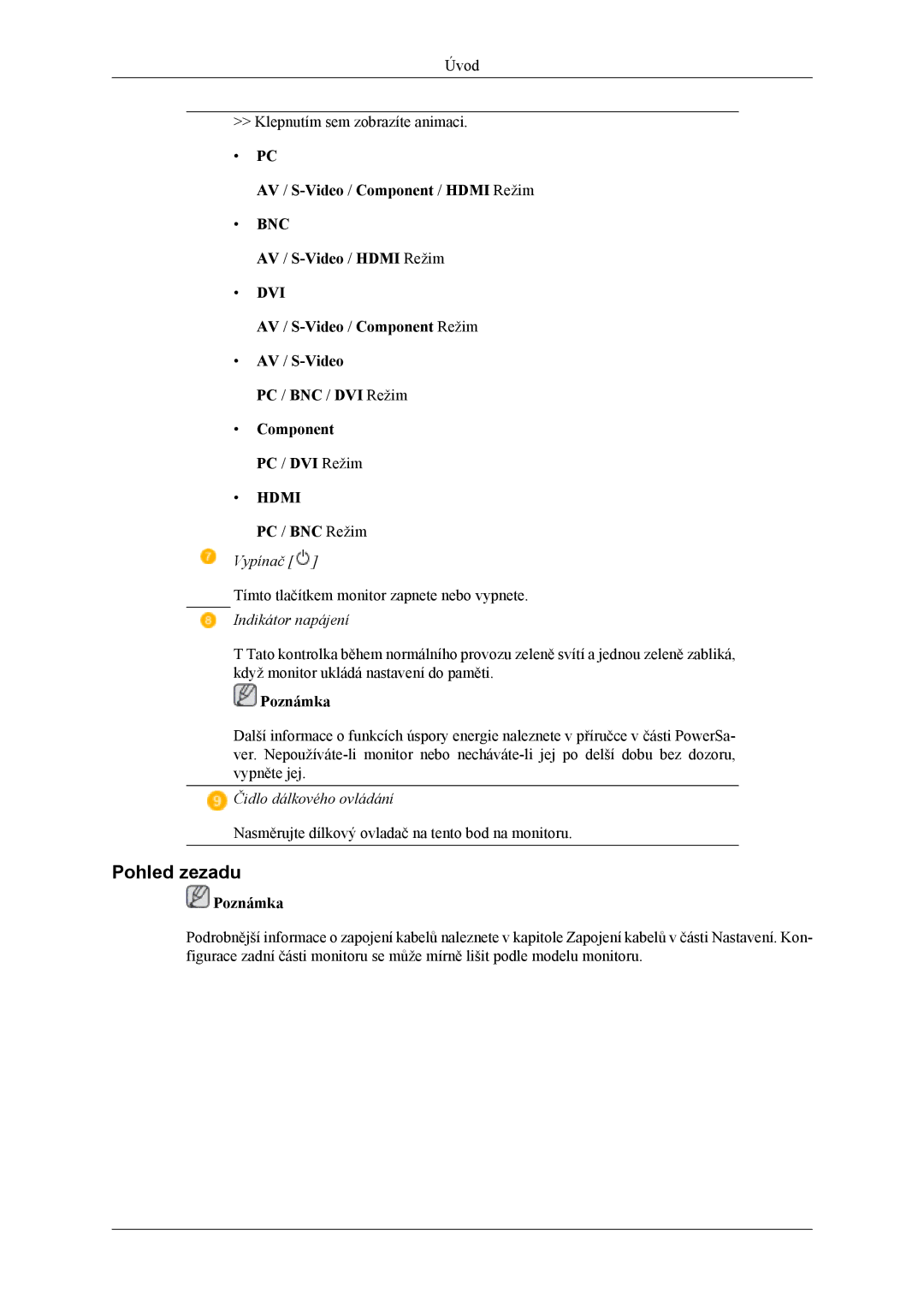 Samsung LH40MSTLBB/EN, LH46MSTLBM/EN, LH40MSTLBM/EN, LH46MSTLBB/EN, LH40MSPLBM/EN manual Úvod Klepnutím sem zobrazíte animaci 