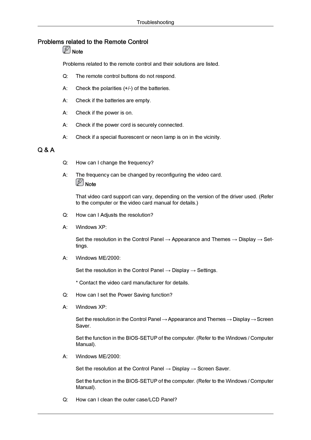 Samsung LH46MVQLBB/EN, LH46MVTLBN/EN, LH46MVULBB/EN, LH46MVPLBB/EN, LH46MVTLBB/EN manual Problems related to the Remote Control 