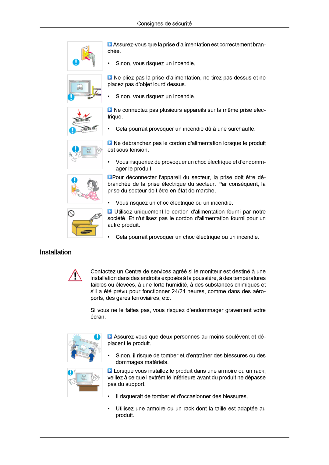 Samsung LH46MVPLBB/EN, LH46MVTLBN/EN, LH46MVQLBB/EN, LH46MVULBB/EN, LH46MVTLBB/EN manual Installation 