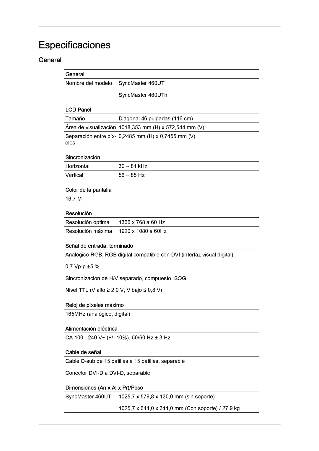 Samsung LH46MVTLBN/EN, LH46MVQLBB/EN, LH46MVULBB/EN, LH46MVPLBB/EN, LH46MVTLBB/EN manual General 