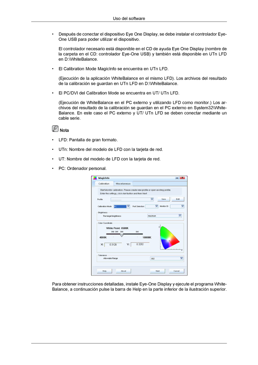 Samsung LH46MVPLBB/EN, LH46MVTLBN/EN, LH46MVQLBB/EN, LH46MVULBB/EN, LH46MVTLBB/EN manual Nota 