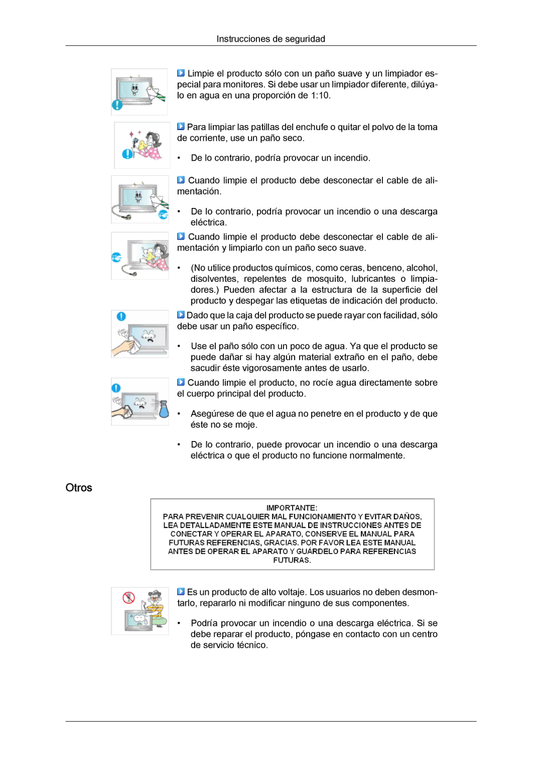 Samsung LH46MVTLBN/EN, LH46MVQLBB/EN, LH46MVULBB/EN, LH46MVPLBB/EN, LH46MVTLBB/EN manual Otros 