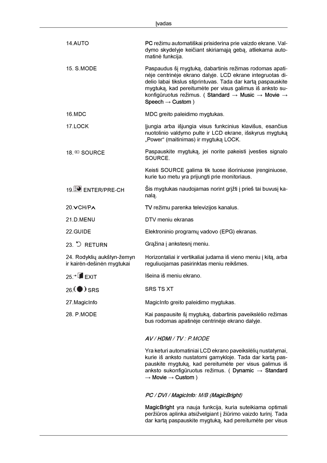 Samsung LH46MVTLBN/EN manual Speech → Custom, → Movie → Custom 