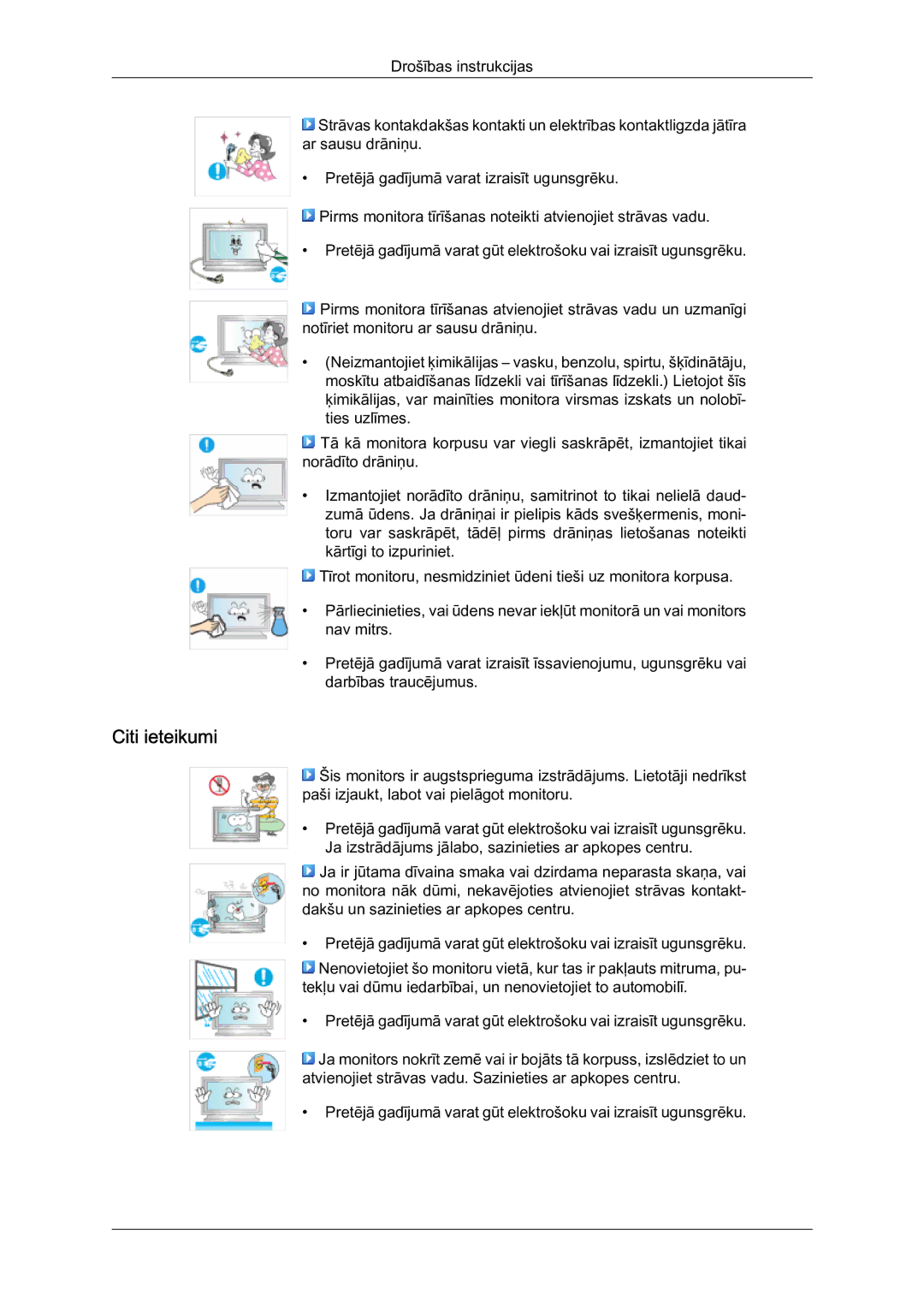 Samsung LH46MVTLBN/EN manual Citi ieteikumi 