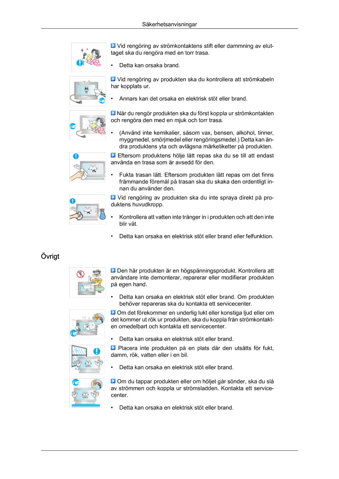 Samsung LH46MVTLBN/EN manual Övrigt 