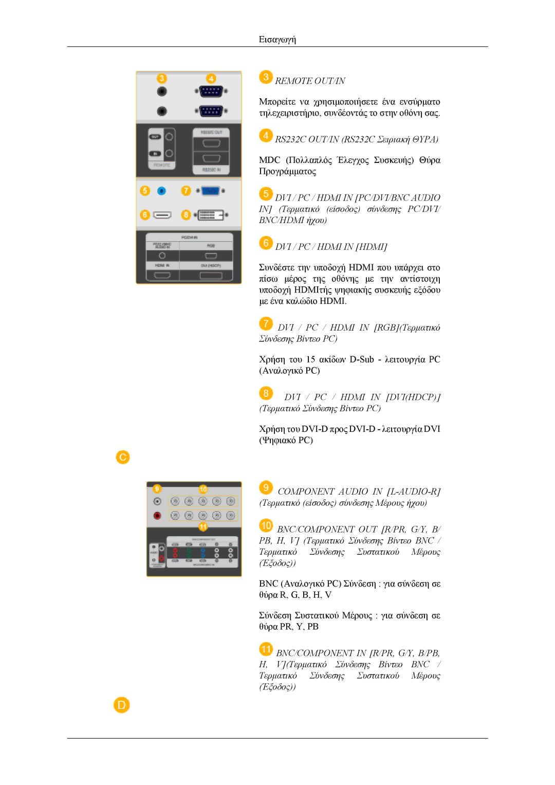 Samsung LH40MWTLBN/EN, LH46MWTLBN/EN, LH40MSTLBM/EN, LH46MSTLBB/EN, LH40MSTLBB/EN manual Remote OUT/IN 