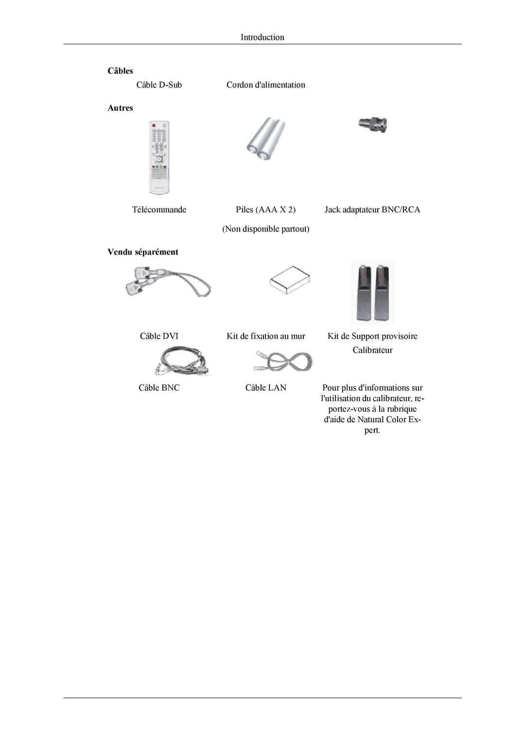 Samsung LH40MSPLBB/EN, LH46MWTLBN/EN, LH46MSPLBM/EN, LS46BPTNS/EDC, LH46MSTLBM/EN, LH40MSTLBM/EN, LH46MSTLBB/EN manual Autres 