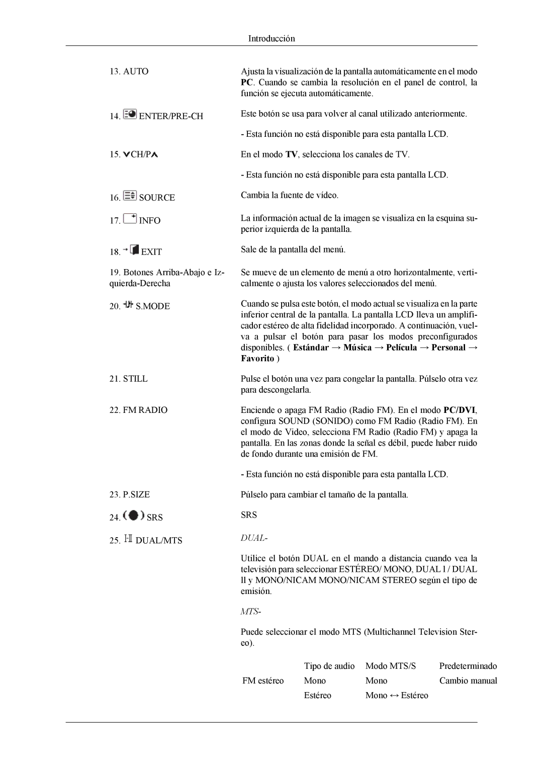 Samsung LH40MSTLBM/EN, LH46MWTLBN/EN, LH46MSTLBM/EN, LH46MSTLBB/EN, LH40MSTLBB/EN, LH40MSPLBM/EN, LH40MSTLBN/EN manual Auto 