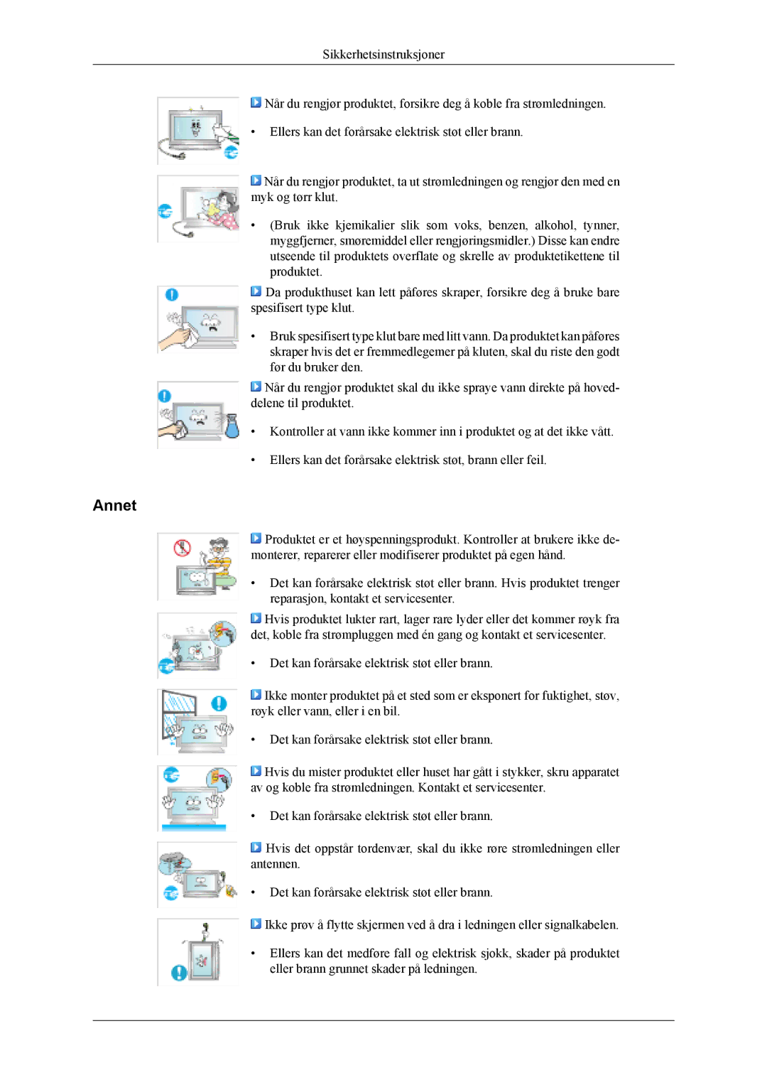 Samsung LH40MSPLBM/EN, LH46MWTLBN/EN, LH46MSTLBM/EN, LH40MSTLBM/EN, LH46MSTLBB/EN, LH40MSTLBB/EN manual Annet 