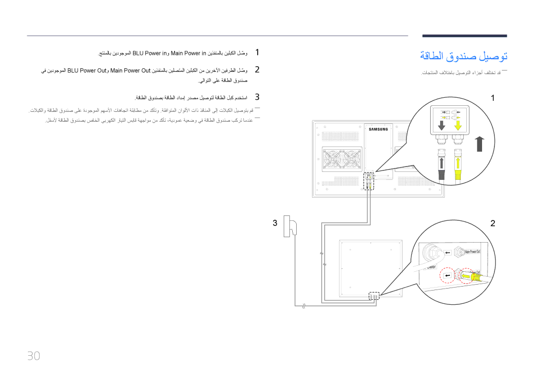 Samsung LH46OHDPKBC/UE manual ةقاطلا قودنص ليصوت 