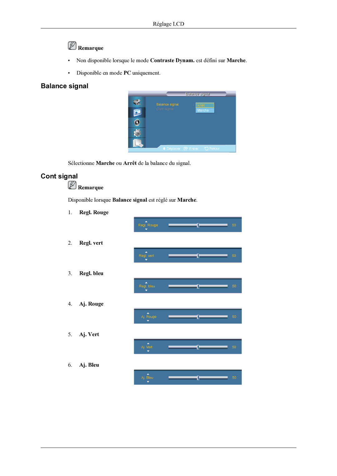 Samsung LH46OLBPPGC/EN manual Signal 