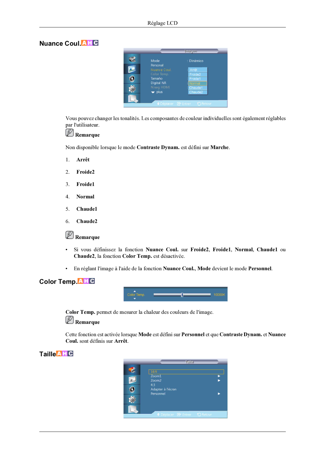 Samsung LH46OLBPPGC/EN manual Nuance Coul 