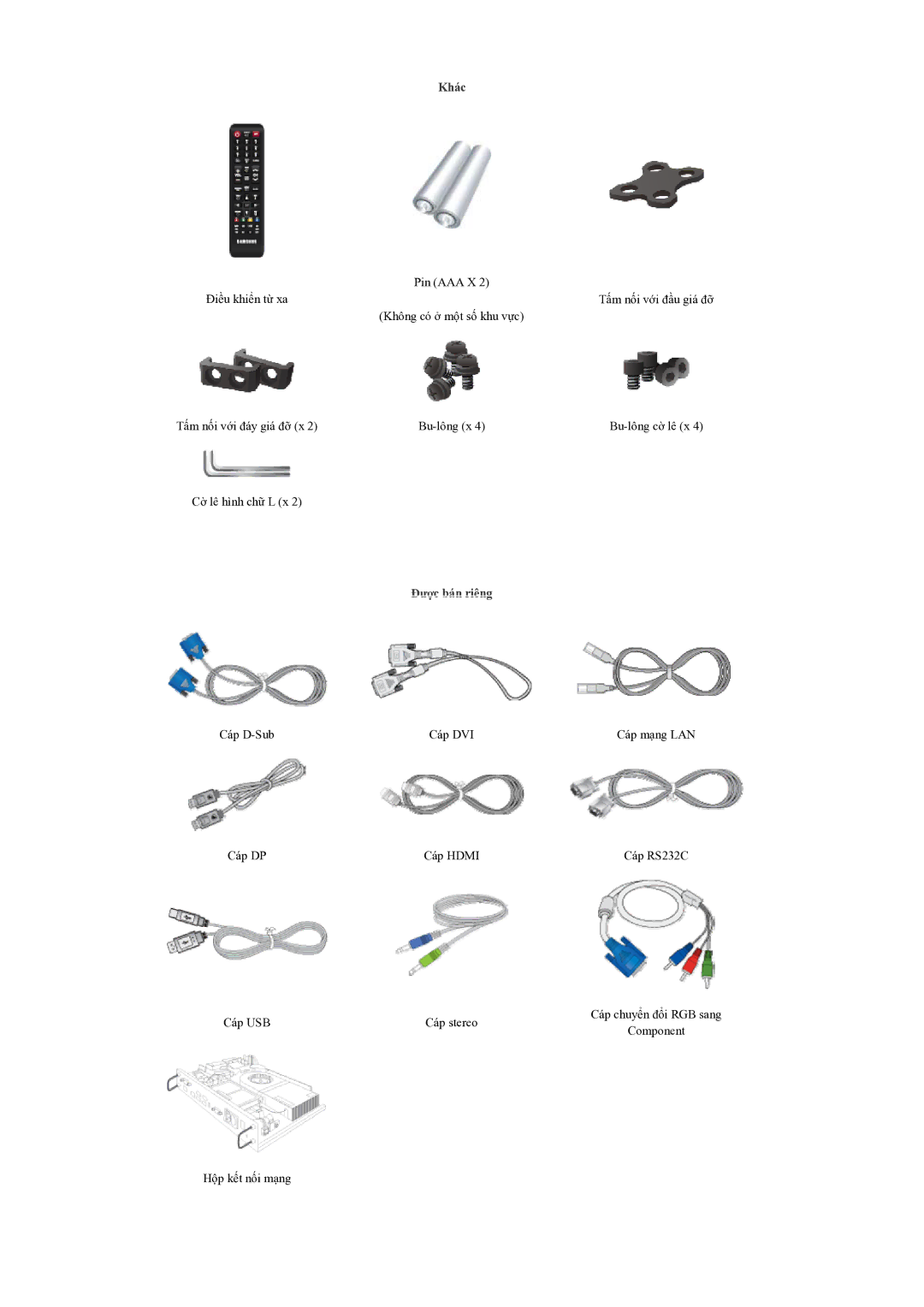 Samsung LH46OLBPPGC/EN manual Khác 