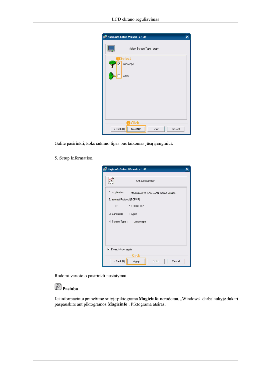 Samsung LH46OLBPPGC/EN manual Pastaba 