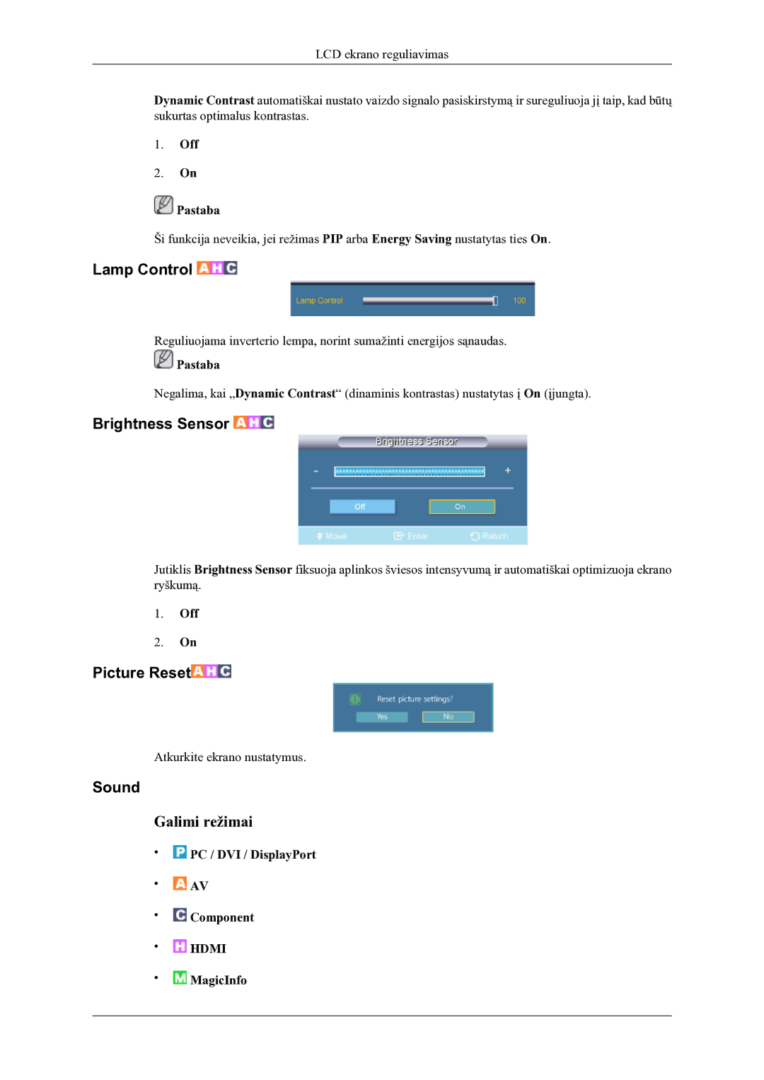 Samsung LH46OLBPPGC/EN manual Sound, MagicInfo 