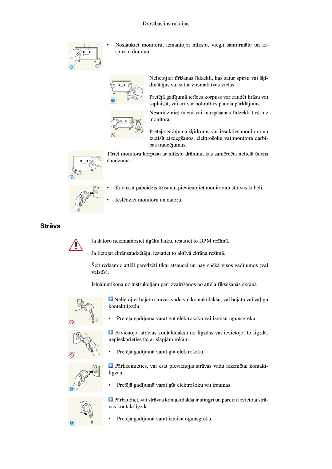 Samsung LH46OLBPPGC/EN manual Strāva 